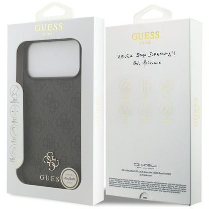 MagSafe maska za Apple iPhone 18 Pro Max / 17 Pro Max, Guess, 4G Small and Classic, Crna