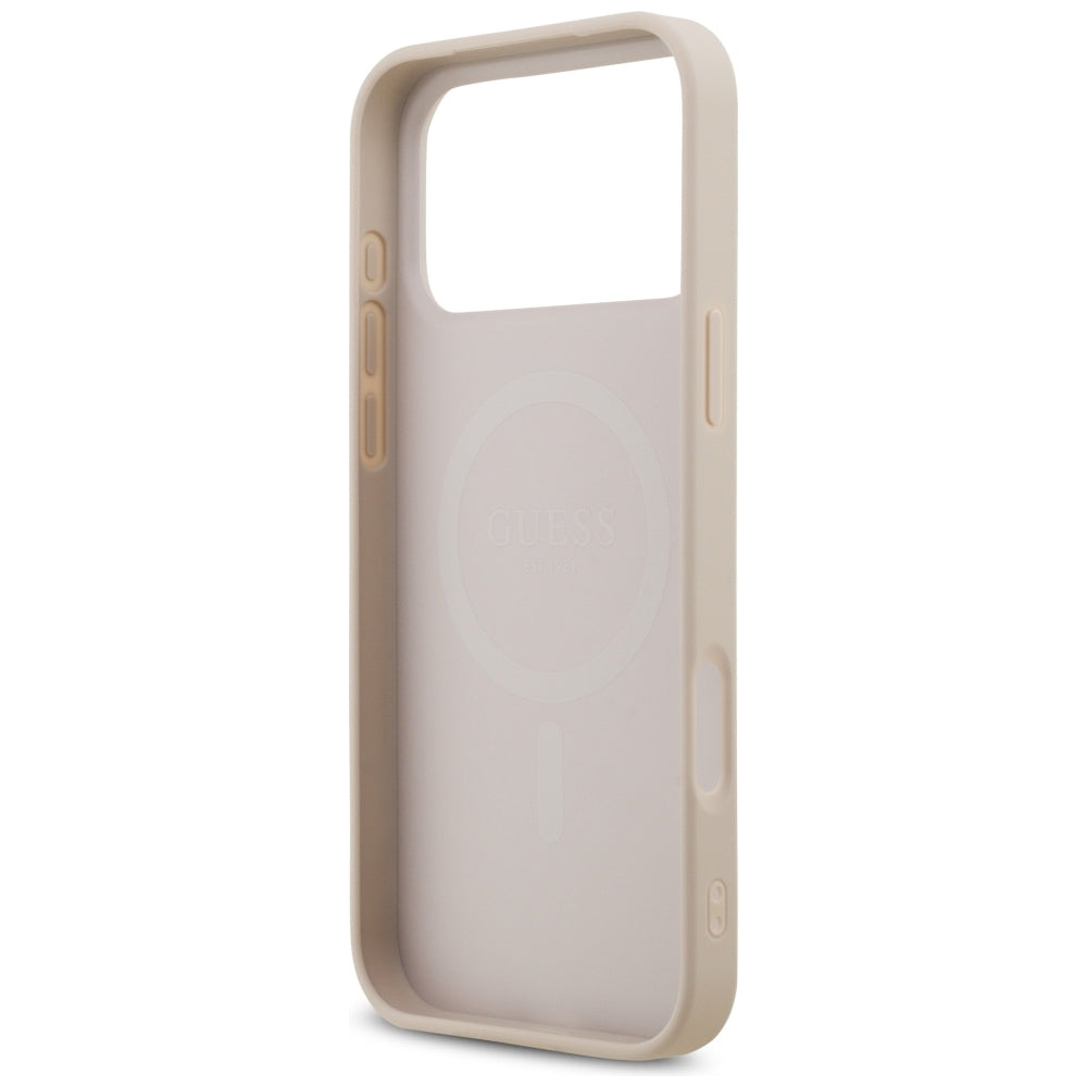 MagSafe maska za Apple iPhone 18 Pro Max / 17 Pro Max, Guess, 4G Small and Classic, Roza