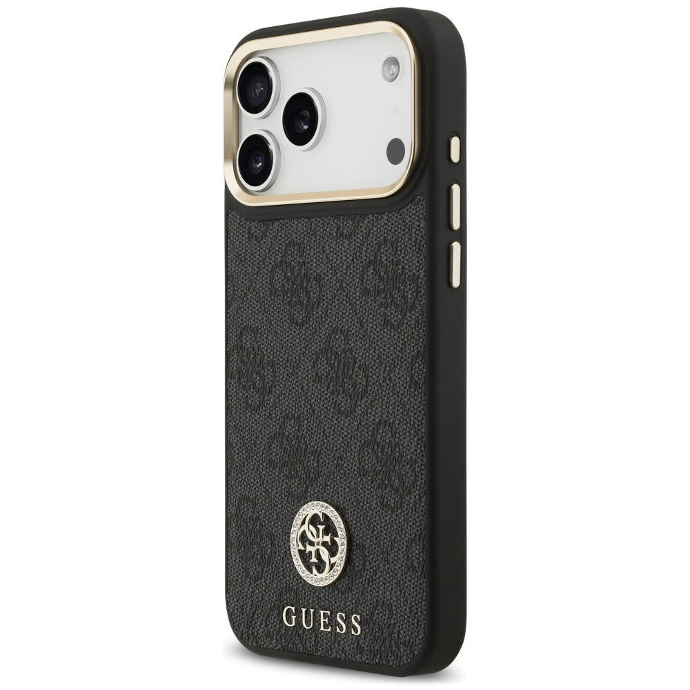 MagSafe maska za Apple iPhone 18 Pro Max / 17 Pro Max, Guess, 4G Strass Logo, crna
