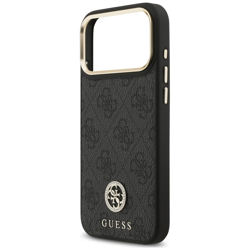 MagSafe maska za Apple iPhone 18 Pro Max / 17 Pro Max, Guess, 4G Strass Logo, crna