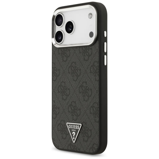 MagSafe maska za Apple iPhone 18 Pro Max / 17 Pro Max, Guess, 4G Triangle Logo, Crna
