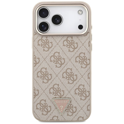 MagSafe maska za Apple iPhone 18 Pro Max / 17 Pro Max, Guess, 4G Triangle Logo, Roza