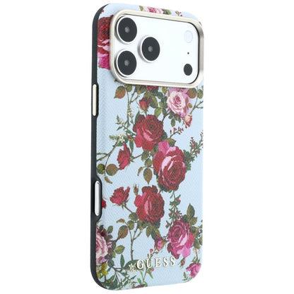 MagSafe maska za Apple iPhone 18 Pro Max / 17 Pro Max, Guess, Blossom Roses Print, plava