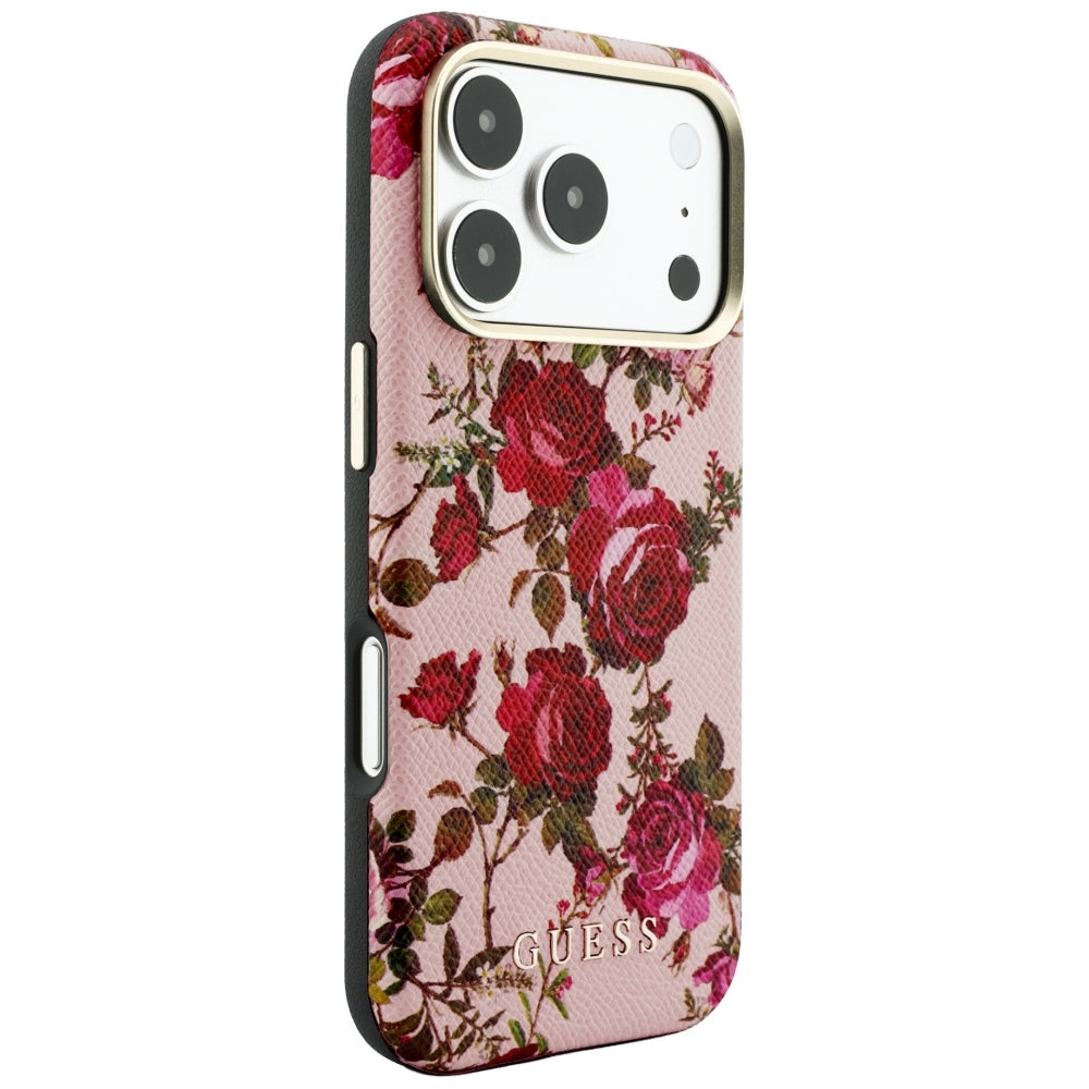 MagSafe maska za Apple iPhone 18 Pro Max / 17 Pro Max, Guess, Blossom Roses Print, ružičasta