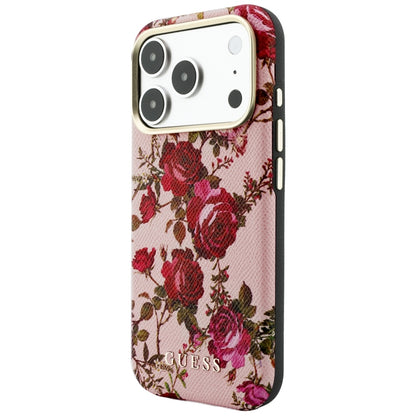 MagSafe maska za Apple iPhone 18 Pro Max / 17 Pro Max, Guess, Blossom Roses Print, ružičasta