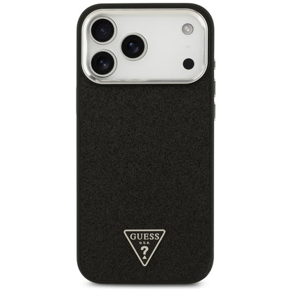 MagSafe maska za Apple iPhone 18 Pro Max / 17 Pro Max, Guess, Glitter Triangle Logo, Crna