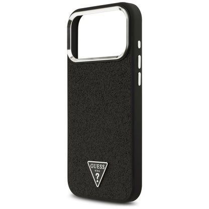 MagSafe maska za Apple iPhone 18 Pro Max / 17 Pro Max, Guess, Glitter Triangle Logo, Crna