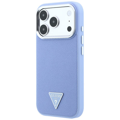 MagSafe futrola za Apple iPhone 18 Pro Max / 17 Pro Max, Guess, Grained Triangle Logo, Plava