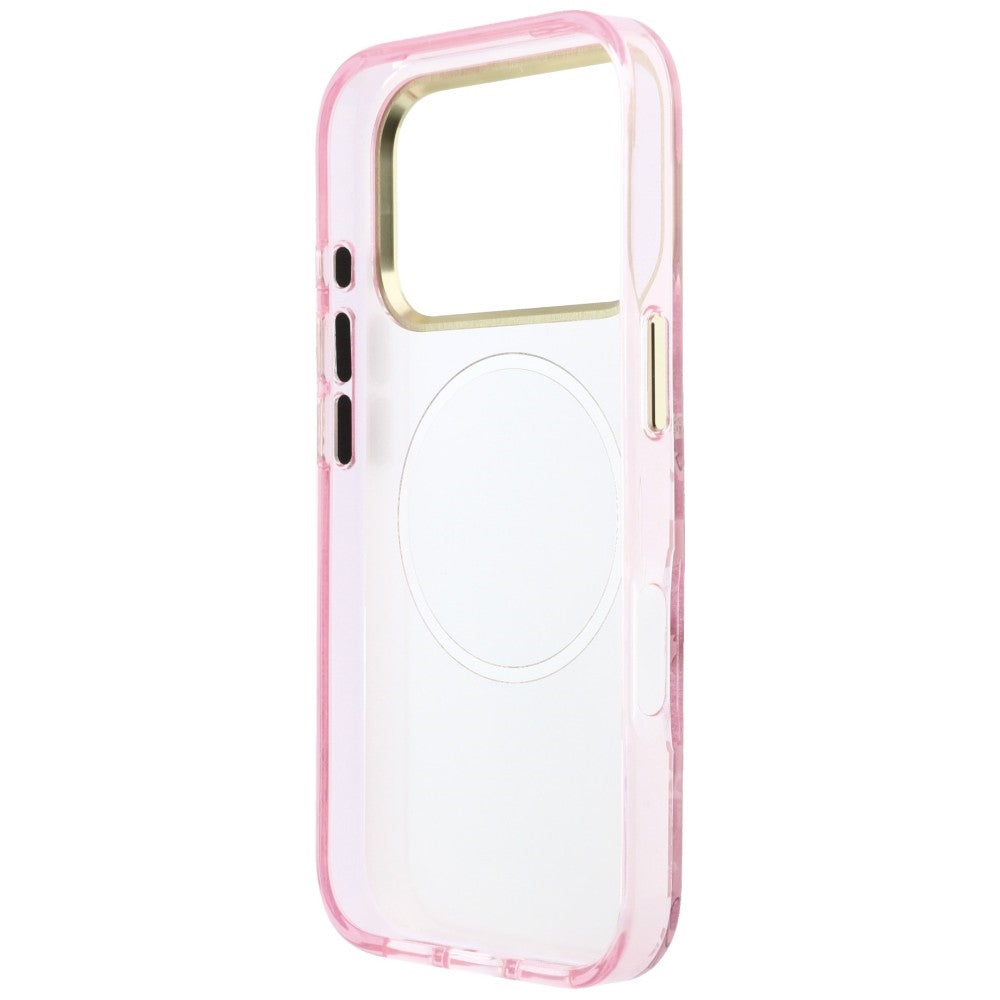 MagSafe maska za Apple iPhone 18 Pro Max / 17 Pro Max, Guess, IML Glitter Blossom Roses, ružičasta