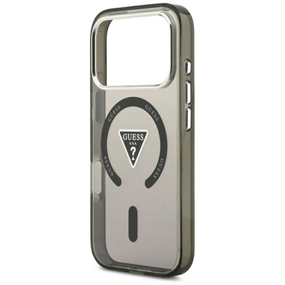 MagSafe maska za Apple iPhone 18 Pro Max / 17 Pro Max, Guess, IML Gradient Triangle Logo, crna