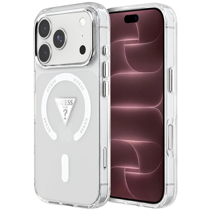 MagSafe maska za Apple iPhone 18 Pro Max / 17 Pro Max, Guess, IML Gradient Triangle Logo, prozirna