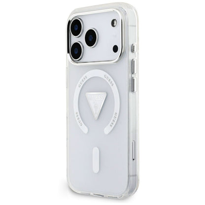 MagSafe maska za Apple iPhone 18 Pro Max / 17 Pro Max, Guess, IML Gradient Triangle Logo, prozirna