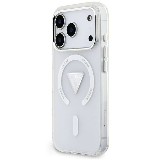 MagSafe maska za Apple iPhone 18 Pro Max / 17 Pro Max, Guess, IML Gradient Triangle Logo, prozirna