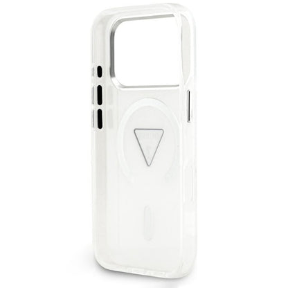 MagSafe maska za Apple iPhone 18 Pro Max / 17 Pro Max, Guess, IML Gradient Triangle Logo, prozirna