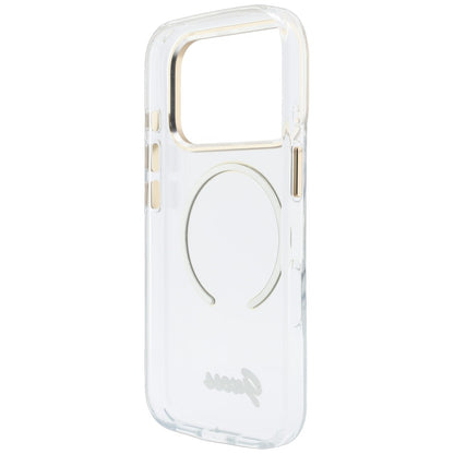 MagSafe maska za Apple iPhone 18 Pro Max / 17 Pro Max, Guess, IML Script Metal, prozirna