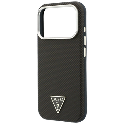 MagSafe futrola za Apple iPhone 18 Pro Max / 17 Pro Max, Guess, Kevlar Triangle Logo, Smeđa