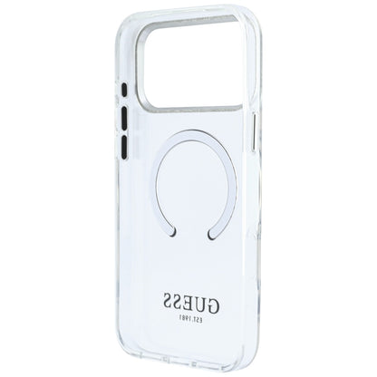 MagSafe futrola za Apple iPhone 18 Pro Max / 17 Pro Max, Guess, Metal Outline, Srebrna