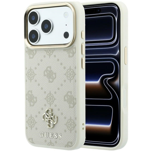 MagSafe maska za Apple iPhone 18 Pro Max / 17 Pro Max, Guess, Peony 4G Small Logo, Bež
