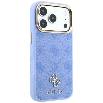 MagSafe maska za Apple iPhone 18 Pro Max / 17 Pro Max, Guess, Peony 4G Small Logo, Plava