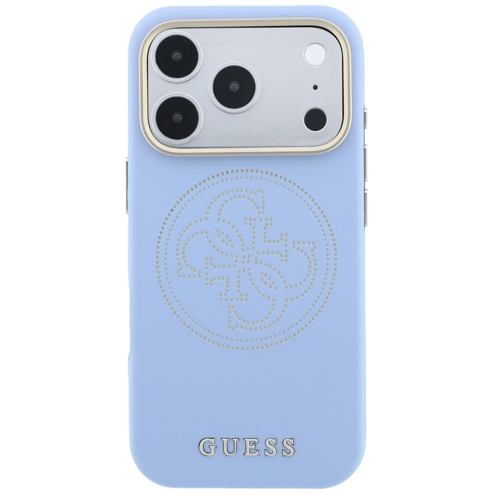 MagSafe futrola za Apple iPhone 18 Pro Max / 17 Pro Max, Guess, Perforated 4G, Plava