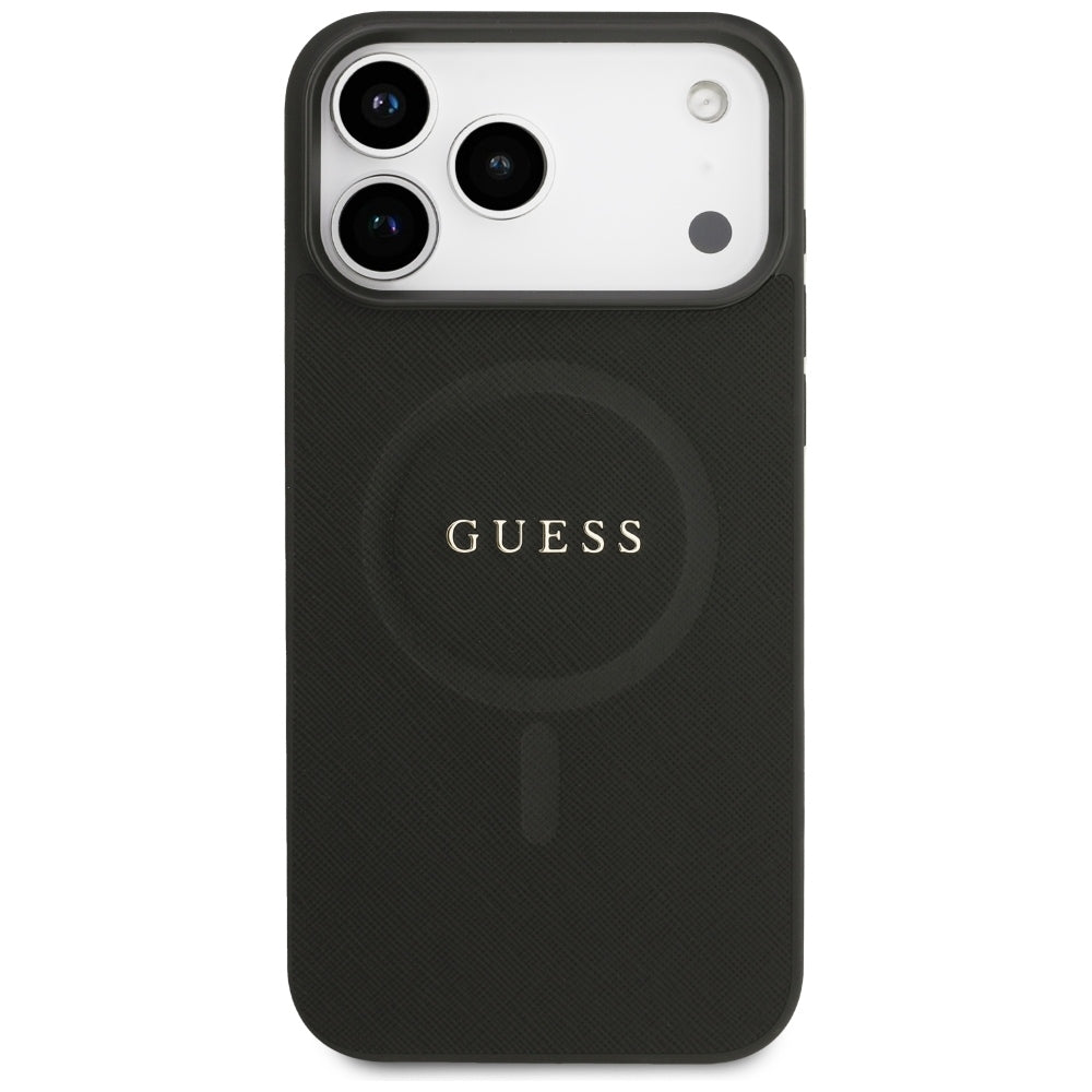 MagSafe futrola za Apple iPhone 18 Pro Max / 17 Pro Max, Guess, Saffiano, Crna