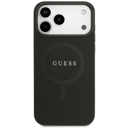 MagSafe futrola za Apple iPhone 18 Pro Max / 17 Pro Max, Guess, Saffiano, Crna