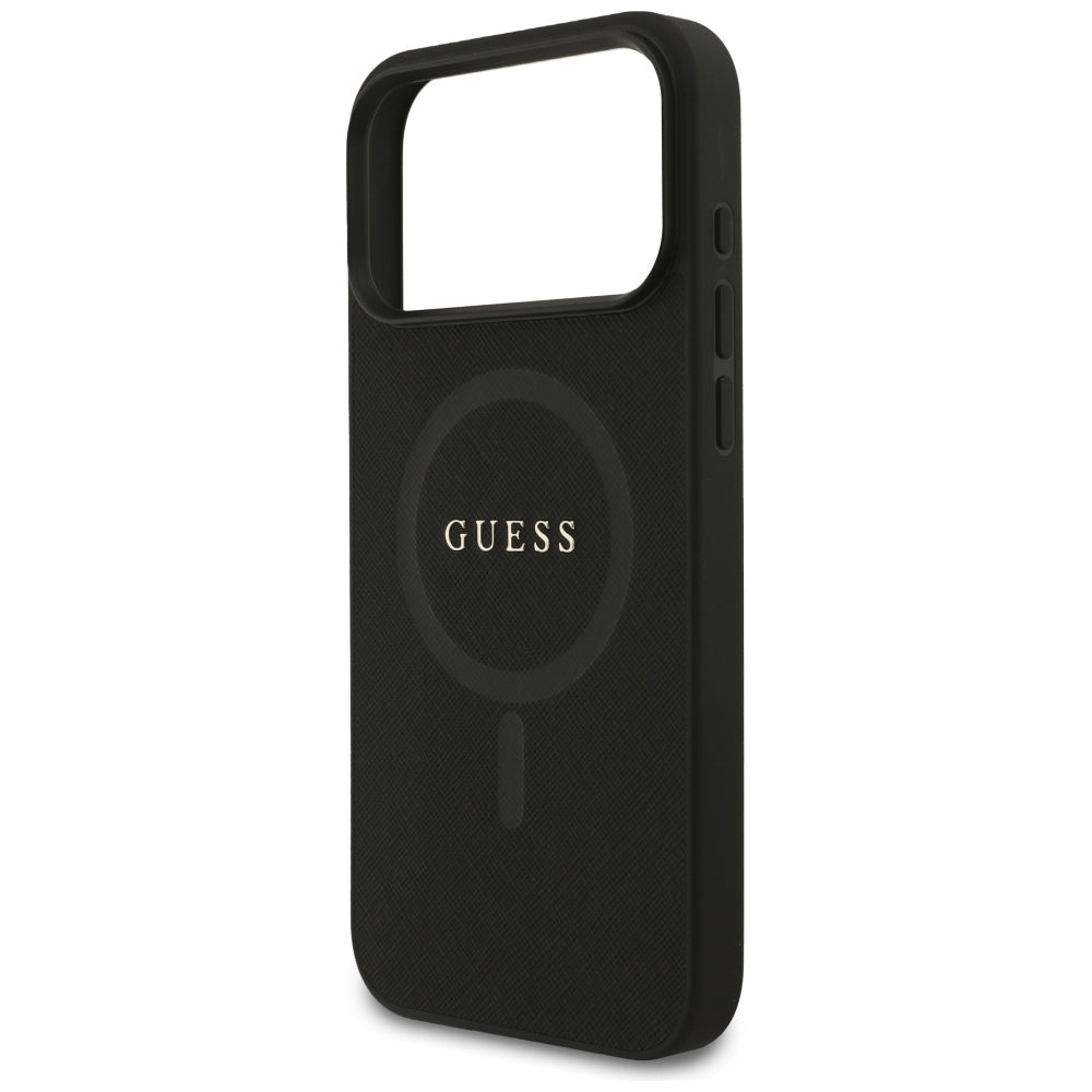 MagSafe futrola za Apple iPhone 18 Pro Max / 17 Pro Max, Guess, Saffiano, Crna
