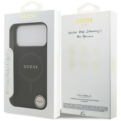 MagSafe futrola za Apple iPhone 18 Pro Max / 17 Pro Max, Guess, Saffiano, Crna
