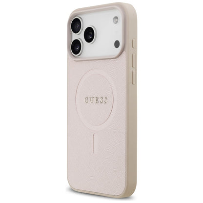 MagSafe futrola za Apple iPhone 18 Pro Max / 17 Pro Max, Guess, Saffiano, Roza