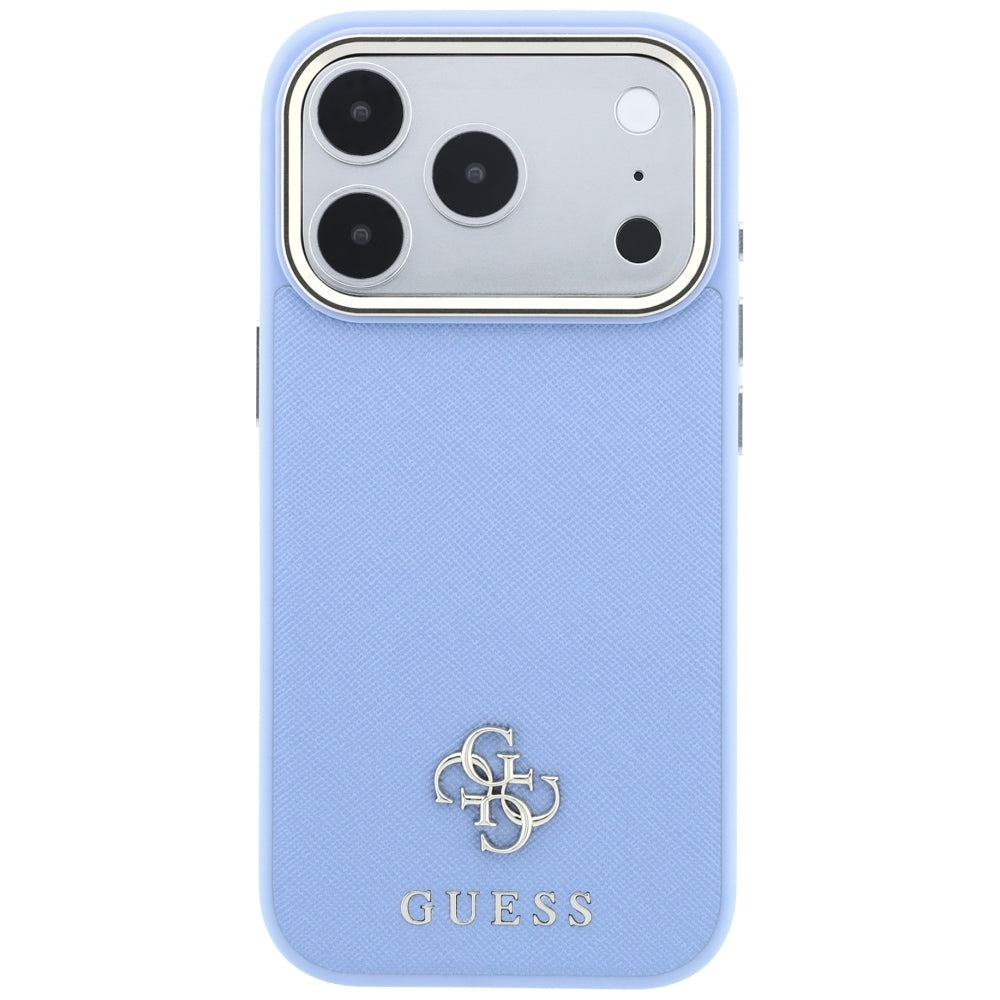 MagSafe futrola za Apple iPhone 18 Pro Max / 17 Pro Max, Guess, Saffiano Small 4G Classic, Plava