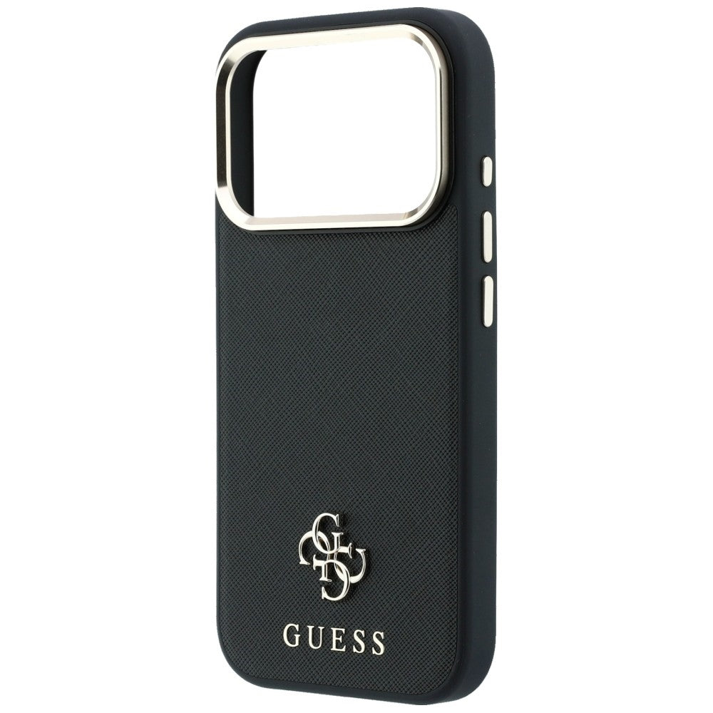 MagSafe maska za Apple iPhone 18 Pro Max / 17 Pro Max, Guess, Saffiano Small 4G Classic, Crna