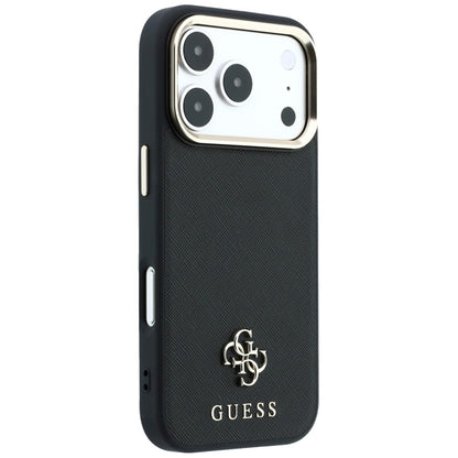 MagSafe maska za Apple iPhone 18 Pro Max / 17 Pro Max, Guess, Saffiano Small 4G Classic, Crna
