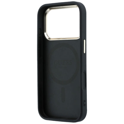 MagSafe maska za Apple iPhone 18 Pro Max / 17 Pro Max, Guess, Saffiano Small 4G Classic, Crna
