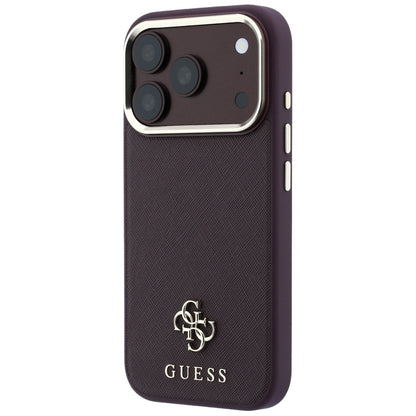 MagSafe futrola za Apple iPhone 18 Pro Max / 17 Pro Max, Guess, Saffiano Small 4G Classic, Bordo