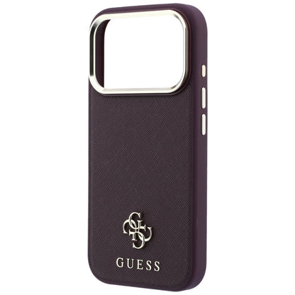 MagSafe futrola za Apple iPhone 18 Pro Max / 17 Pro Max, Guess, Saffiano Small 4G Classic, Bordo
