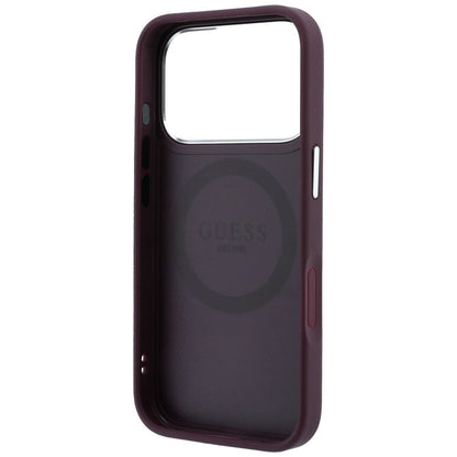 MagSafe maska za Apple iPhone 18 Pro Max / 17 Pro Max, Guess, Triangle Logo, bordo