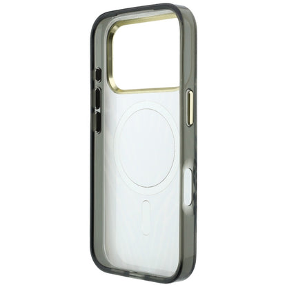 MagSafe maska za Apple iPhone 18 Pro Max / 17 Pro Max, Guess, Zebra Glitter Triangle Logo, Srebrna