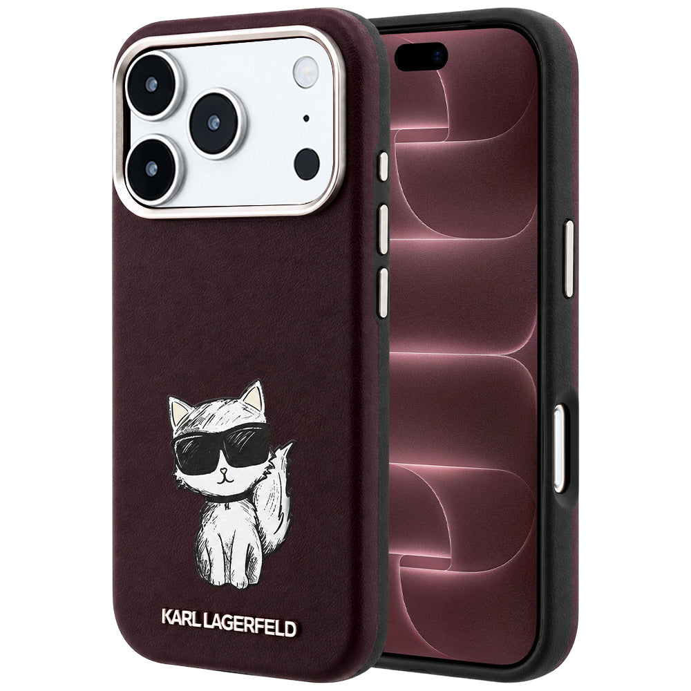 MagSafe futrola za Apple iPhone 18 Pro Max / 17 Pro Max, Karl Lagerfeld, Choupette Sketch, Bordo