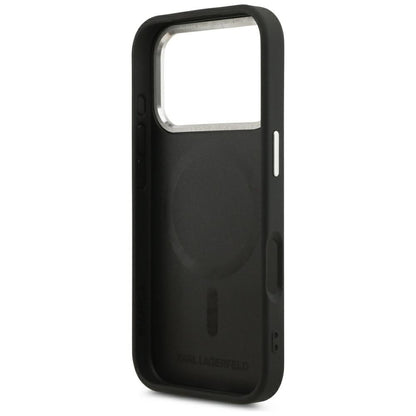 MagSafe futrola za Apple iPhone 18 Pro Max / 17 Pro Max, Karl Lagerfeld, EMB. Ring Karl RSG Logo, Crna