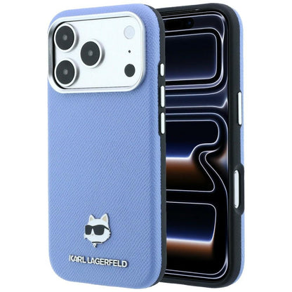 MagSafe futrola za Apple iPhone 18 Pro Max / 17 Pro Max, Karl Lagerfeld, Grained Choupette Head, Plava