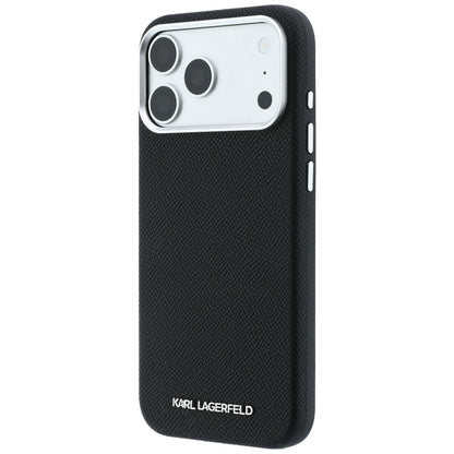MagSafe maska za Apple iPhone 18 Pro Max / 17 Pro Max, Karl Lagerfeld, Grained Elongated Logo, Crna