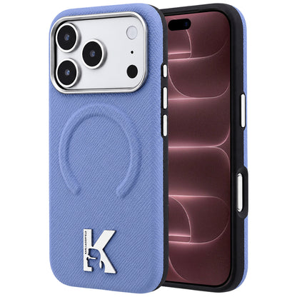 MagSafe maska za Apple iPhone 18 Pro Max / 17 Pro Max, Karl Lagerfeld, Grained Embossed Ring, Plava