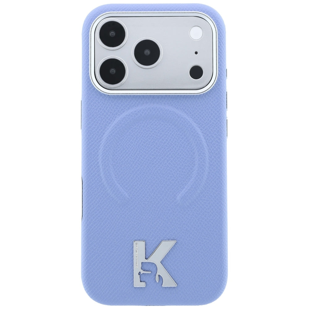MagSafe maska za Apple iPhone 18 Pro Max / 17 Pro Max, Karl Lagerfeld, Grained Embossed Ring, Plava
