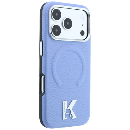 MagSafe maska za Apple iPhone 18 Pro Max / 17 Pro Max, Karl Lagerfeld, Grained Embossed Ring, Plava