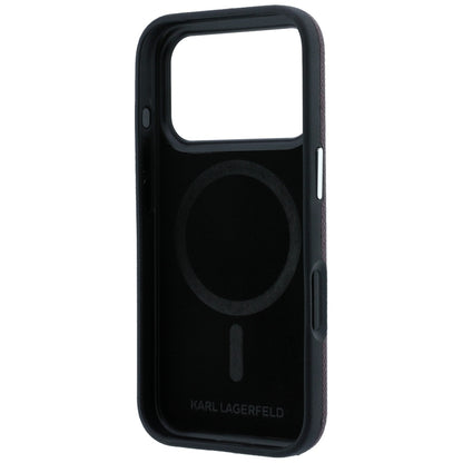 MagSafe futrola za Apple iPhone 18 Pro Max / 17 Pro Max, Karl Lagerfeld, Grained Embossed Ring, Bordo