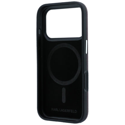 MagSafe futrola za Apple iPhone 18 Pro Max / 17 Pro Max, Karl Lagerfeld, Grained KC Heads, Bordo