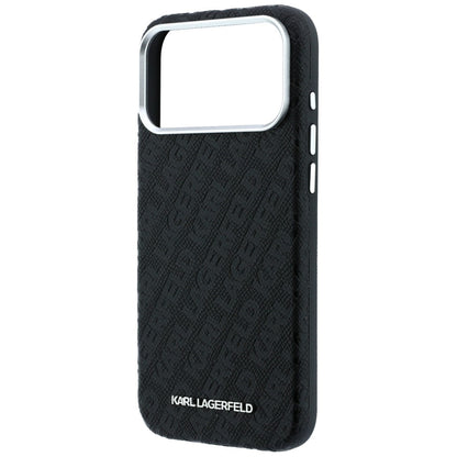 MagSafe futrola za Apple iPhone 18 Pro Max / 17 Pro Max, Karl Lagerfeld, Grained Metal Logo, Crna