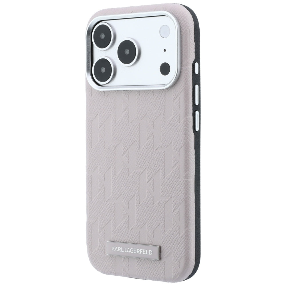 MagSafe futrola za Apple iPhone 18 Pro Max / 17 Pro Max, Karl Lagerfeld, Grained Mono Resin Logo, Roza