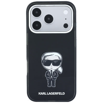 MagSafe maska za Apple iPhone 18 Pro Max / 17 Pro Max, Karl Lagerfeld, HC IML Ikonik Sketch Print, Crna