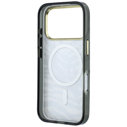 MagSafe maska za Apple iPhone 18 Pro Max / 17 Pro Max, Karl Lagerfeld, HC IML Signature Zebra Glitter Gold, Crna